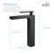 Kibi Infinity Single Handle Bathroom Vessel Sink Faucet with Pop Up Drain C-KBF1007MB-KPW101MB - alternate 7